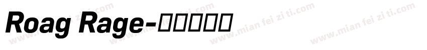 Roag Rage字体转换
